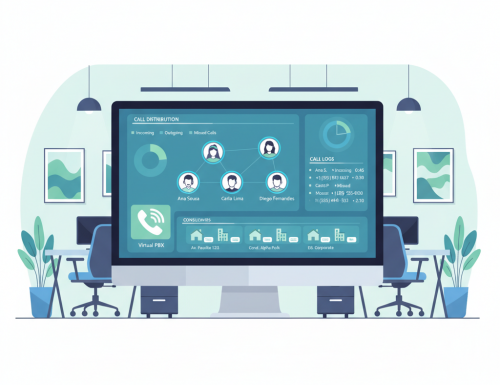 Central telefónica virtual para imobiliárias: distribuição por consultor e chamadas registadas