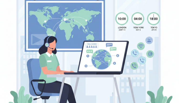 Central telefónica virtual para agências de viagens: filas, horários e chamadas internacionais