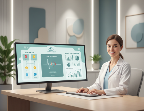 Central telefónica cloud para clínicas: triagem, gravação e relatórios (sem complicar)