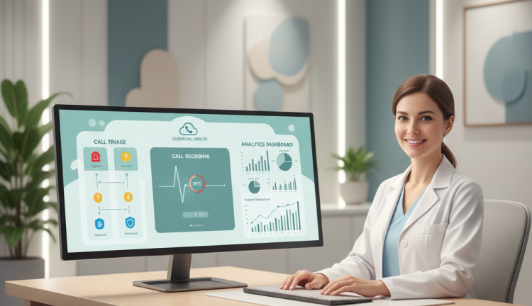 Central telefónica cloud para clínicas: triagem, gravação e relatórios (sem complicar)